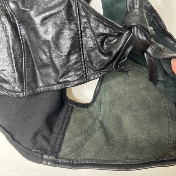 NWT Bikers Image | The Front Bra Leather Size Large Americana - Picture 9 of 11